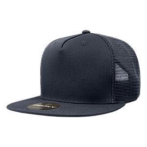 Decky 1040 5-Panel High Profile Structured Cotton Blend Trucker Hat