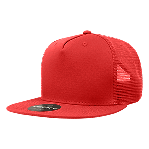 Decky 1040 5-Panel High Profile Structured Cotton Blend Trucker Hat