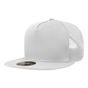 Decky 1040 5-Panel High Profile Structured Cotton Blend Trucker Hat