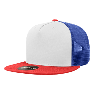 Decky 1040 5-Panel High Profile Structured Cotton Blend Trucker Hat