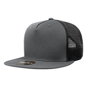 Decky 1040 5-Panel High Profile Structured Cotton Blend Trucker Hat