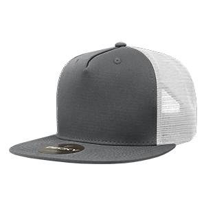 Decky 1040 5-Panel High Profile Structured Cotton Blend Trucker Hat