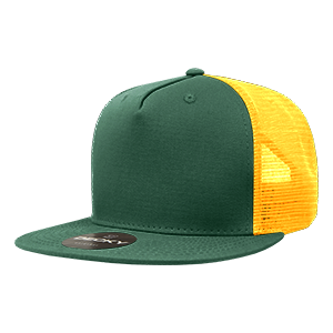 Decky 1040 5-Panel High Profile Structured Cotton Blend Trucker Hat