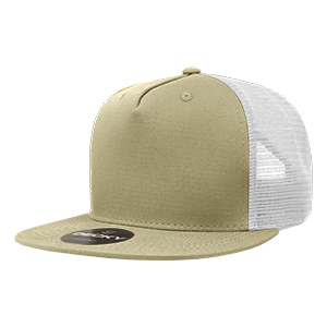 Decky 1040 5-Panel High Profile Structured Cotton Blend Trucker Hat