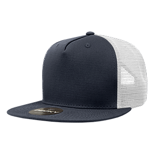 Decky 1040 5-Panel High Profile Structured Cotton Blend Trucker Hat