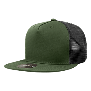 Decky 1040 5-Panel High Profile Structured Cotton Blend Trucker Hat