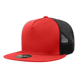 Decky 1040 5-Panel High Profile Structured Cotton Blend Trucker Hat