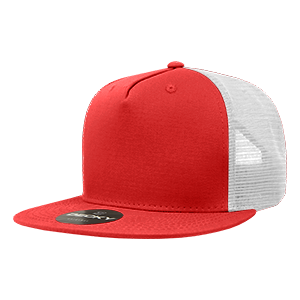 Decky 1040 5-Panel High Profile Structured Cotton Blend Trucker Hat