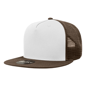 Decky 1040 5-Panel High Profile Structured Cotton Blend Trucker Hat