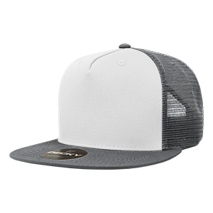 Decky 1040 5-Panel High Profile Structured Cotton Blend Trucker Hat