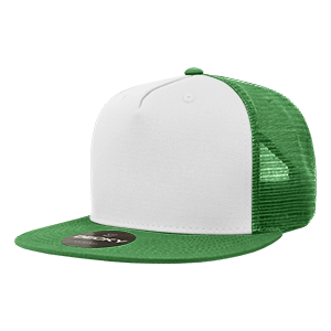 Decky 1040 5-Panel High Profile Structured Cotton Blend Trucker Hat