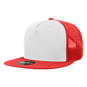 Decky 1040 5-Panel High Profile Structured Cotton Blend Trucker Hat