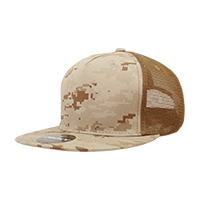 Decky 1040 5-Panel High Profile Structured Cotton Blend Trucker Hat