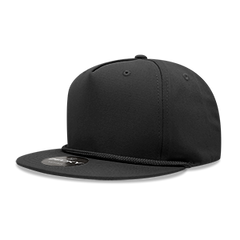 DECKY 1041 5-Panel High Profile Structured Cotton Blend Rope Hat