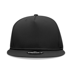DECKY 1041 5-Panel High Profile Structured Cotton Blend Rope Hat