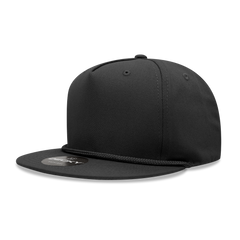 DECKY 1041 5-Panel High Profile Structured Cotton Blend Rope Hat