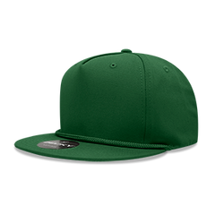 DECKY 1041 5-Panel High Profile Structured Cotton Blend Rope Hat