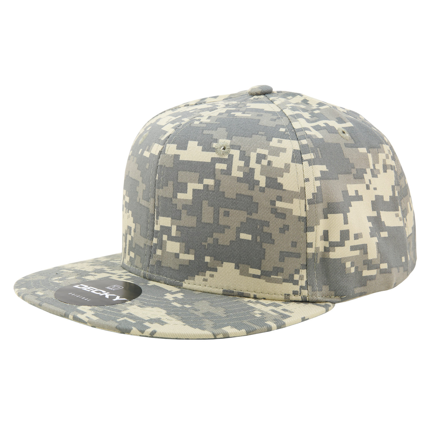 DECKY 1047 6-Panel High Profile Structured Camo Snapback Hat