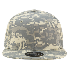 DECKY 1047 6-Panel High Profile Structured Camo Snapback Hat