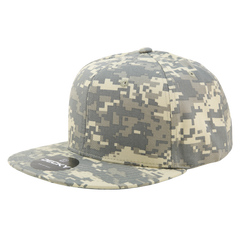 DECKY 1047 6-Panel High Profile Structured Camo Snapback Hat
