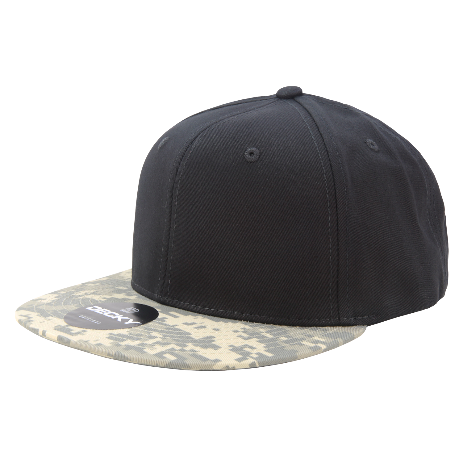 DECKY 1047 6-Panel High Profile Structured Camo Snapback Hat