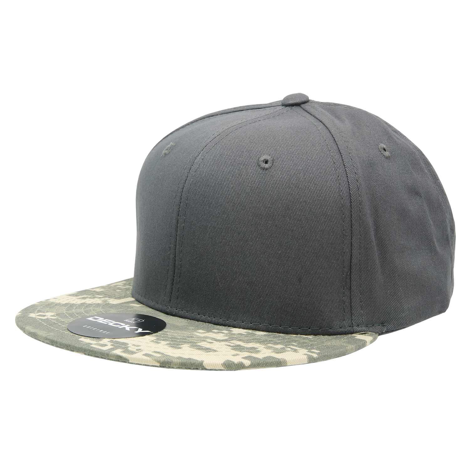 DECKY 1047 6-Panel High Profile Structured Camo Snapback Hat