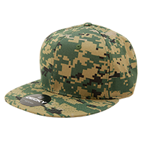 DECKY 1047 6-Panel High Profile Structured Camo Snapback Hat
