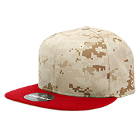 DECKY 1047 6-Panel High Profile Structured Camo Snapback Hat