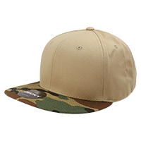 DECKY 1047 6-Panel High Profile Structured Camo Snapback Hat