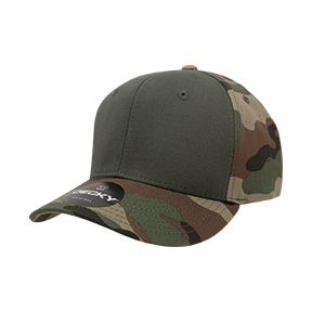 DECKY 1048 6-Panel Mid Profile Structured Camo Cap