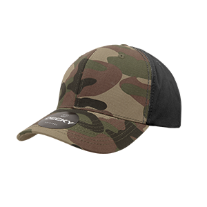 DECKY 1048 6-Panel Mid Profile Structured Camo Cap