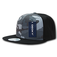 DECKY 1049 6-Panel High Profile Structured Camo Snapback Hat