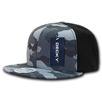 DECKY 1049 6-Panel High Profile Structured Camo Snapback Hat