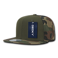 DECKY 1049 6-Panel High Profile Structured Camo Snapback Hat