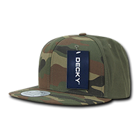 DECKY 1049 6-Panel High Profile Structured Camo Snapback Hat