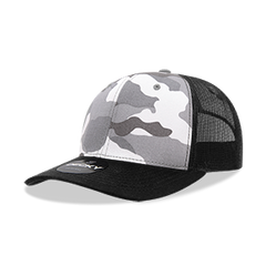 DECKY 1054 6-Panel Mid Profile Structured Camo Trucker Hat