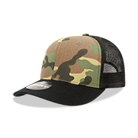 DECKY 1054 6-Panel Mid Profile Structured Camo Trucker Hat