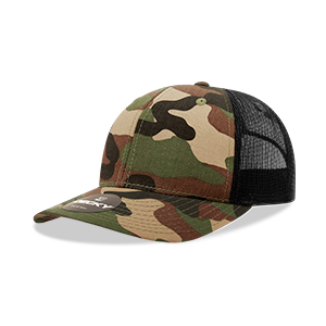 DECKY 1054 6-Panel Mid Profile Structured Camo Trucker Hat