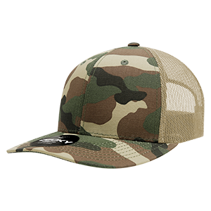 DECKY 1054 6-Panel Mid Profile Structured Camo Trucker Hat