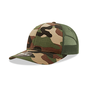 DECKY 1054 6-Panel Mid Profile Structured Camo Trucker Hat