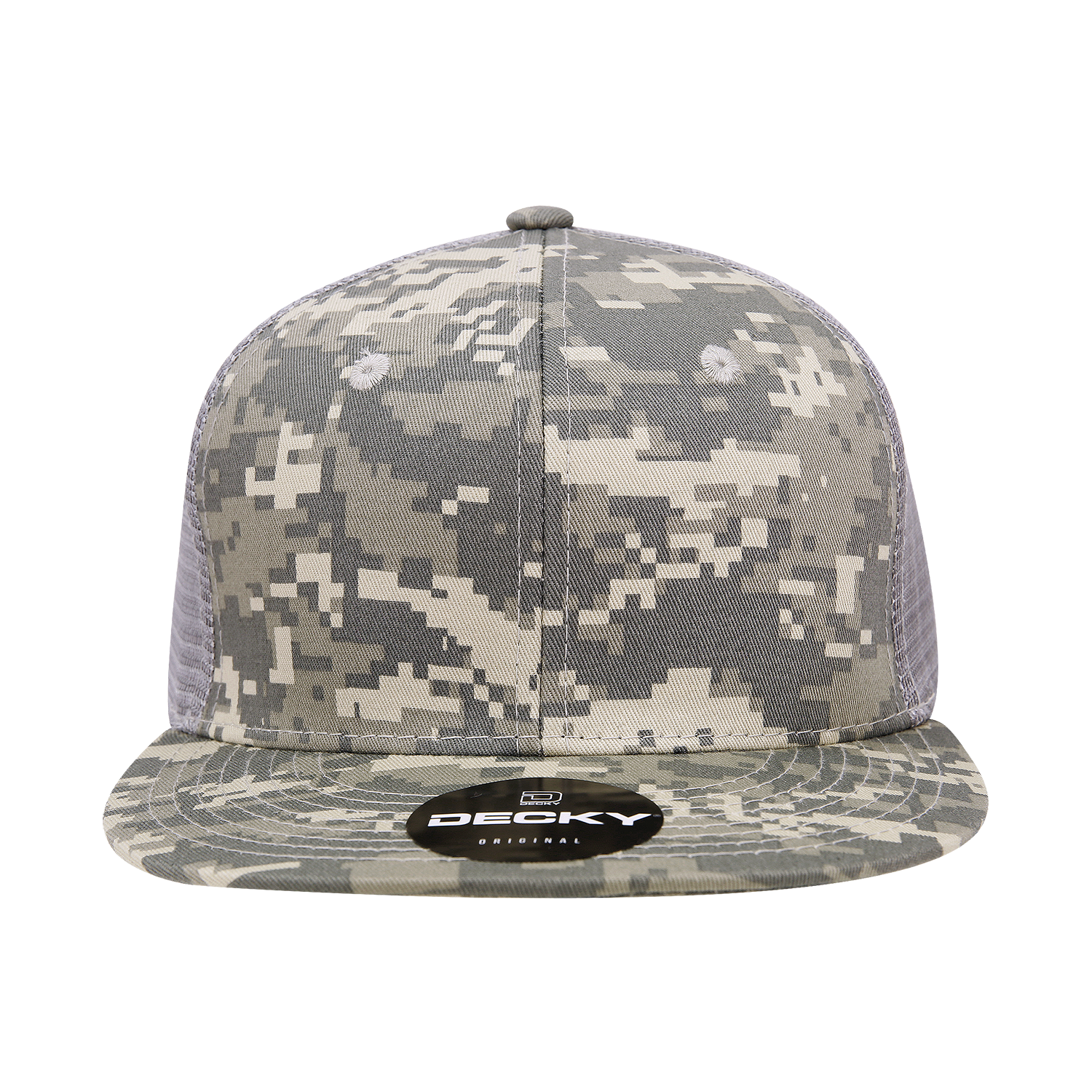 DECKY 1055 6-Panel High Profile Structured Camo Trucker Hat
