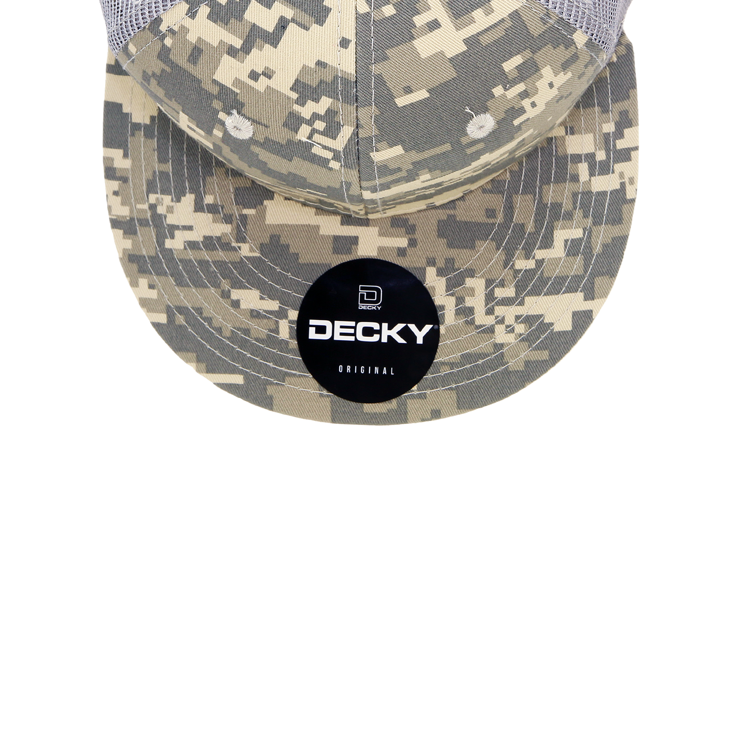DECKY 1055 6-Panel High Profile Structured Camo Trucker Hat