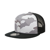 DECKY 1055 6-Panel High Profile Structured Camo Trucker Hat