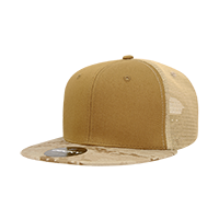 DECKY 1055 6-Panel High Profile Structured Camo Trucker Hat
