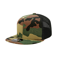 DECKY 1055 6-Panel High Profile Structured Camo Trucker Hat
