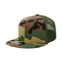DECKY 1055 6-Panel High Profile Structured Camo Trucker Hat