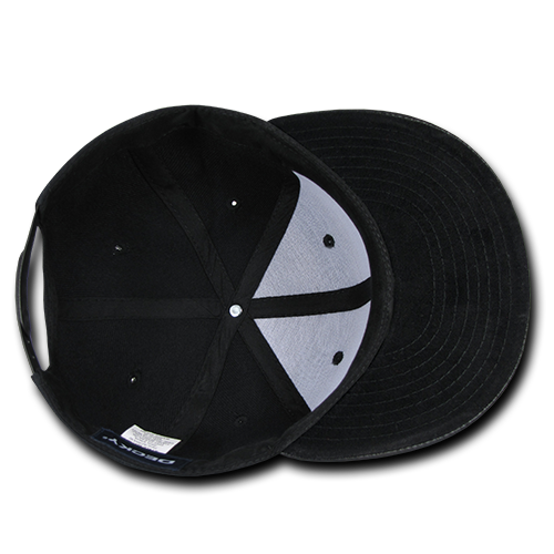Decky 1071 High Profile Structured Vinyl Snapback Cap
