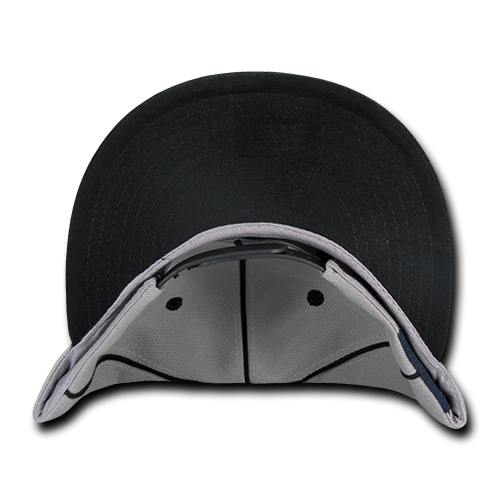 DECKY 1078 6-Panel High Profile Structured Piped Snapback Hat