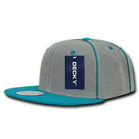 DECKY 1078 6-Panel High Profile Structured Piped Snapback Hat