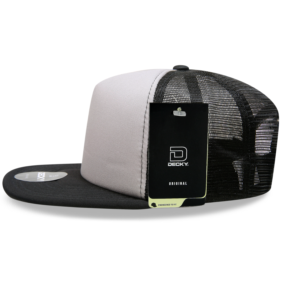 DECKY 1080 5-Panel High Profile Structured Foam Trucker Hat